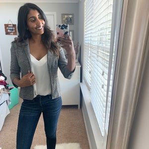 Banana republic factory grey blazer 3/4 sleeve